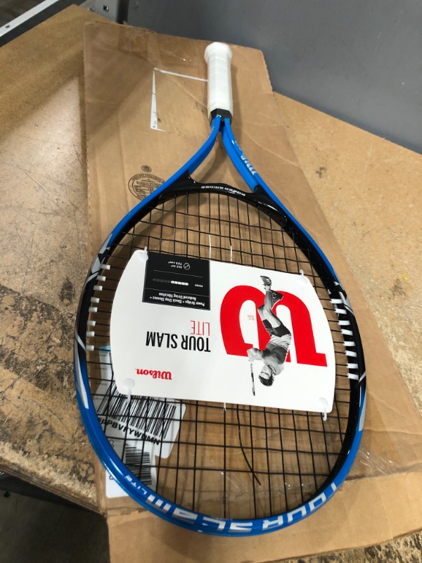 Photo 2 of (SEE NOTES) WILSON Adult Recreational Tennis Rackets Grip Size 3 - 4 3/8" Blue/Black