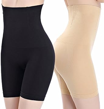 Photo 1 of Aizal's Body Shapewear for Women Tummy & Thigh Control- 2 in one pack (Black & Beige) - Body Shaper 