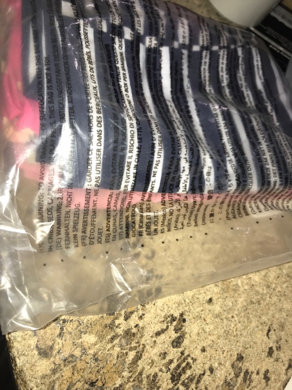 Photo 1 of Amazon Essentials Girls and Toddlers' Cropped Capri Leggings (Previously Spotted Zebra), Multipacks 4 Grey/Navy Stripe/Light Pink/Rose Flowers 3T