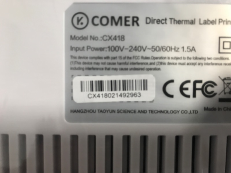 Photo 3 of K Comer Shipping Label Printer 150mm/s High-Speed 4x6 Direct Thermal Label Printing for Shipment Package 1-Click Setup on Windows/Mac,Label Maker Compatible with Amazon, Ebay, Shopify, FedEx,USPS,Etsy BASIC VERSION