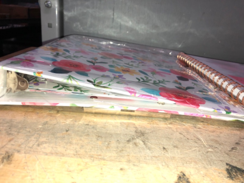 Photo 2 of 5 PC Office Notebook Planner Bundle, Pastel Flower Theme & Clipboard Binder 