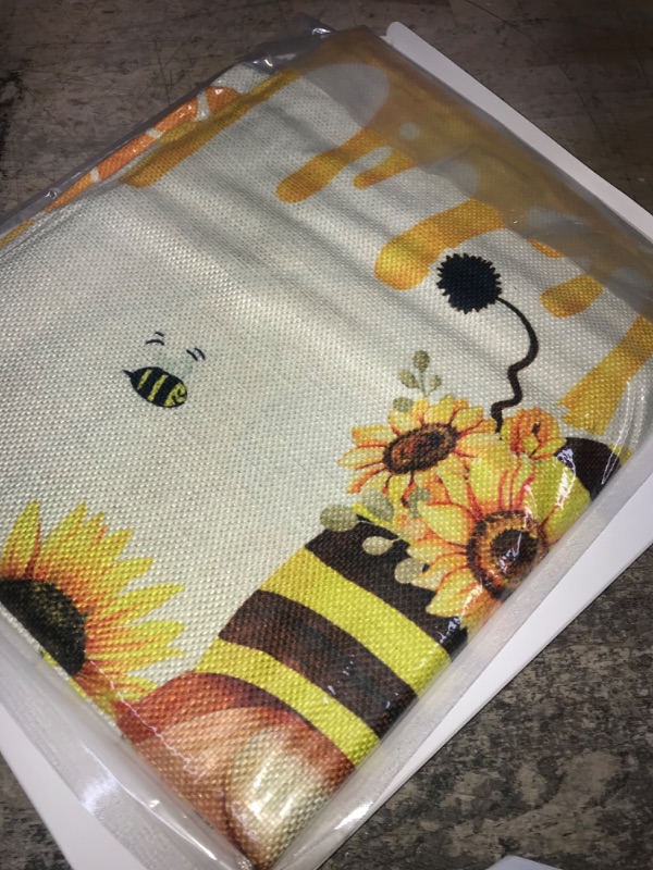 Photo 2 of (SEE NOTES)  Juirnost Fall Sunflower Pillow Covers 18x18 Set of 4,Autumn Bee Gnomes Sunflowers Throw Pillow Cover,You are My Sunshine Farmhouse pillow cases Home Sweet Home Decor Pillow Cushion Cases for Sofa Bed Patio