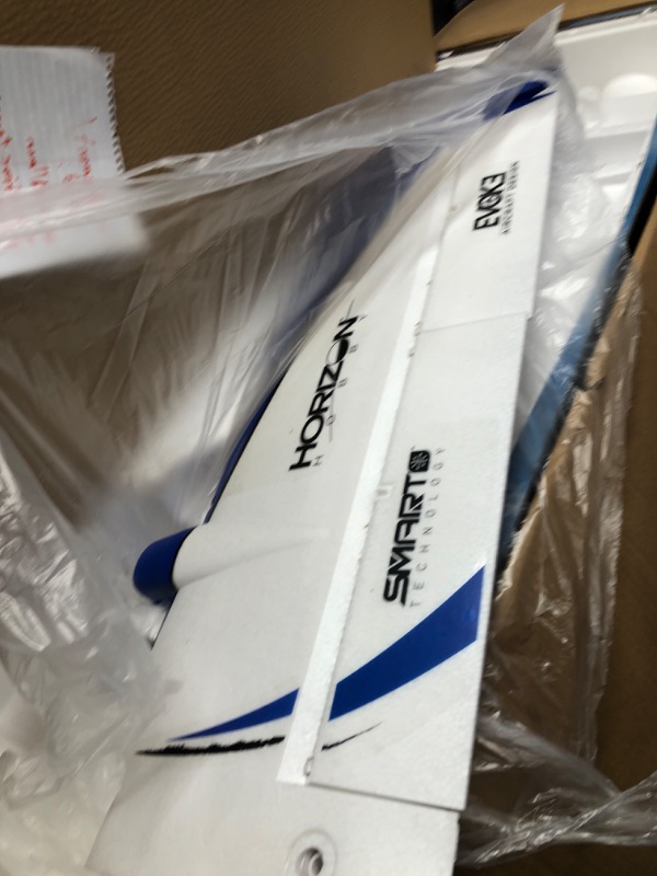 Photo 1 of ***NONFUNCTIONAL - MAJOR DAMAGE - FOR PARTS ONLY - SEE NOTES***
E-flite RC Airplane Twin Timber 1.6m BNF Basic Transmitter