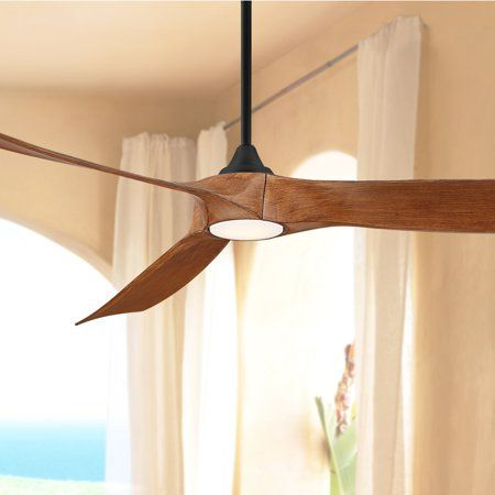 Photo 1 of * item used * item damaged * see images *
Casa Vieja Modern 5 Blade Indoor Outdoor Ceiling Fan with LED Light Remote 