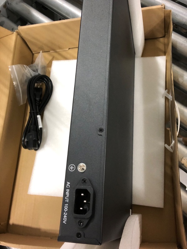 Photo 3 of MokerLink 48 Port Gigabit Managed Switch, 48 Port GE, 4x10G SFP+, 1 Console Port, 1 USB Port, L3 Smart Managed, Rackmount , DHCP QoS Vlan IGMP and Static Routing 48xGE + 4x10G(Managed)