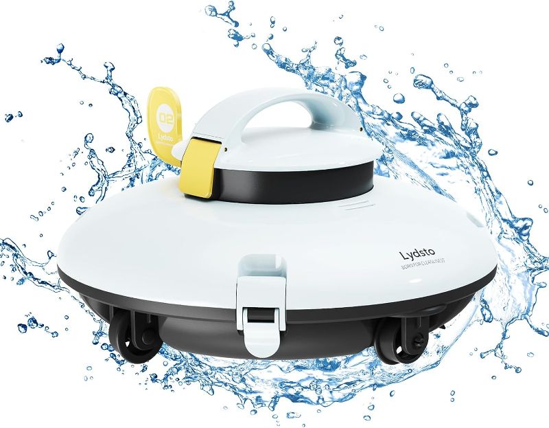 Photo 1 of ***Parts Only***Lydsto Cordless Robotic Pool Cleaner - Automatic Pool Vacuum for Above Ground Pools - Built-in Water Sensor Technology - Dual-Drive Motors Lasts 60 Mins Perfect for Flat Pools up to 45 Feet, P1 Mini
