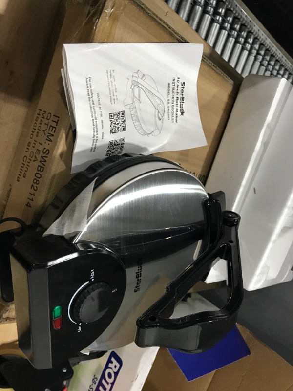 Photo 1 of 10inch Roti Maker by StarBlue with FREE Roti Warmer - The automatic Stainless Steel Non-Stick Electric machine to make Indian style Chapati, Tortilla, Roti AC 110V 50/60Hz 1200W
