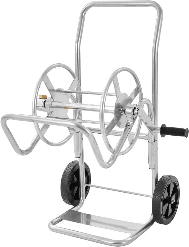 Photo 1 of ***Parts Only***VEVOR Hose Reel Cart, Hold Up to 200 ft of 5/8’’ Hose (Hose Not Included), Garden Water Hose Carts Mobile Tools with Wheels, Heavy Duty Powder-Coated Steel Outdoor Planting for Garden, Yard, Lawn
