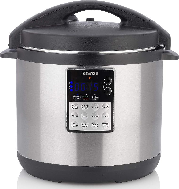 Photo 1 of **DOES NOT POWRE ON***
Zavor LUX Edge, 8 Quart Programmable Electric Multi-Cooker: Pressure Cooker, Slow Cooker, Rice Cooker, Yogurt Maker, Steamer and more - Stainless Steel (ZSELE03) 8 Quart Stainless Steel