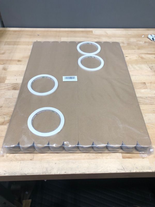 Photo 1 of 8 Pieces Foldable White Poster Boards, 24 x 15 inches, Tri Fold Presentation Board with 2 Rolls of Double Sides Adhesive Tape, White Fold Display Board for School Science Business Project