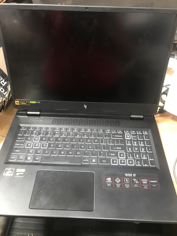 Photo 1 of Acer Nitro 17 Gaming Laptop | AMD Ryzen 7 7840HS Octa-Core CPU | NVIDIA GeForce RTX 4050 Laptop GPU | 17.3" FHD 165Hz IPS Display | 16GB DDR5 | 1TB Gen 4 SSD | Wi-Fi 6E | RGB Backlit KB | AN17-41-R6L9
