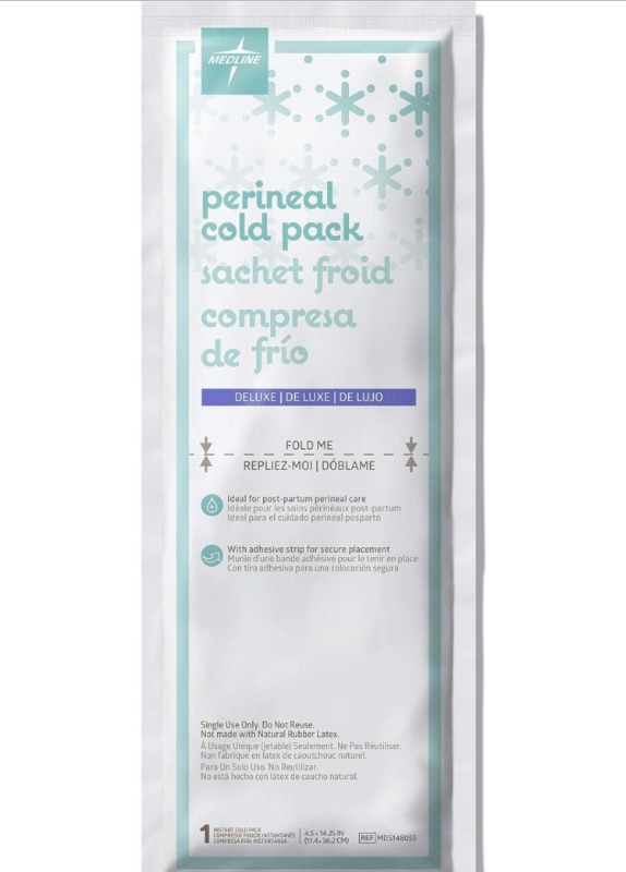 Photo 1 of ***PRE OPENED*** Medline Premium Perineal Cold Packs for Postpartum Care with Adhesive Strip (24 Count) Each Absorbent Pad is 4.5" x 14.25" Perfect for your After Delivery Postpartum Essentials Kit