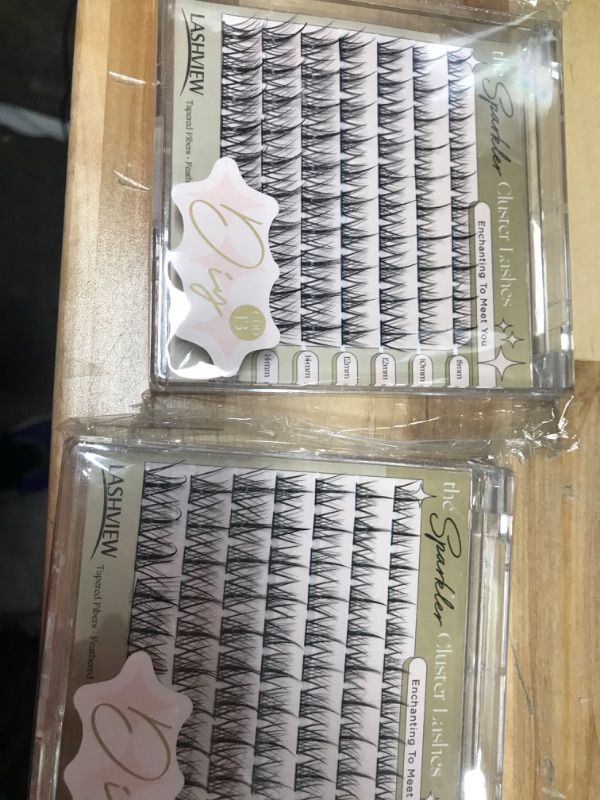 Photo 2 of 2-LASHVIEW Cluster Lashes,8-16mm DIY Eyelash Extensions,Cluster Eyelashes for Self-application Individual Lashes at Home, 3D Rapid Soft and Lightweight-Style CDD13 CDD13 8-16mm