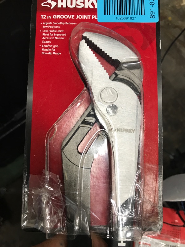 Photo 2 of 12 in. Groove Pliers with Rubber Handle
