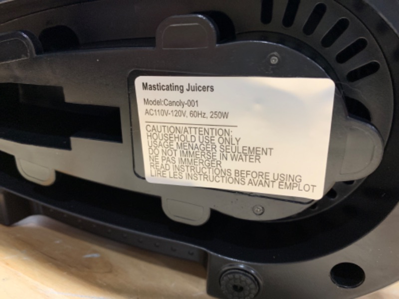 Photo 4 of * not functional * sold for parts * repair *
 Masticating Juicer, 250W Professional Slow Juicer with 3.5-inch (88mm) Large Feed Chute