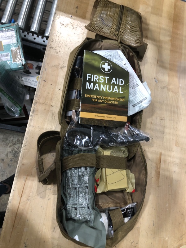 Photo 2 of First Aid Kit By Renegade Survival for Camping and Hiking or Home and Workplace. It Is a Ifak Level #1 Drop Leg First Aid Kit for the Prepper Who Wants Tactical Gear for Trauma or to Use Case Case of a Natural Disaster or Outdoor Survival. Renegade Surviv