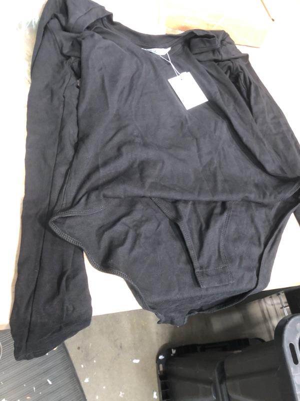 Photo 1 of BLACK LONG SLEEVE BODY SUIT MEDIUM