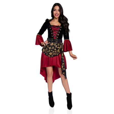 Photo 1 of Wonderland Women S Halloween Pirate Captain Fancy Dress Costume for Adult L
