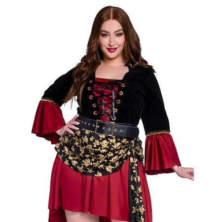 Photo 1 of Wonderland Women S Plus Female Halloween Pirate Captain Fancy Dress Costume for Adult 1X
