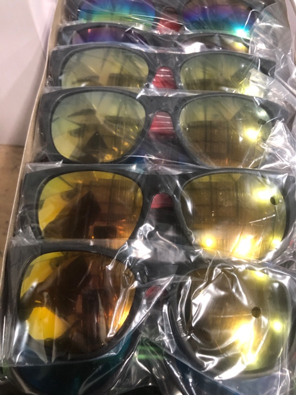 Photo 1 of 28 Pack Sunglasses Party Favors,7 Colors Neon Sunglasses with UV400 Protection for Birthday Graduation Summer Party,Beach Pool Outdoor Activies,Goody Bag Stuffer,for Boys Girls Kids and Adults