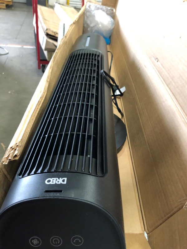 Photo 3 of *MISSING CONTROL**Dreo Evaporative Air Cooler, 40" Tower Fans that Blow Cold Air, 2023 Upgrade Cooling Fan with 80° Oscillating, Ice Packs, Remote Control, 3 Modes, 4-Speed Quiet Floor Fan for Indoor Home Office Natural Black
