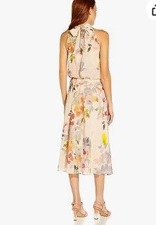 Photo 1 of Adrianna Papell Women's Floral Halter Chiffon Dress