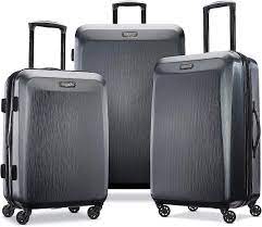 Photo 1 of  3 PIECE SET American Tourister Moonlight Hardside Expandable Luggage with Spinner Wheels, Anthracite,
