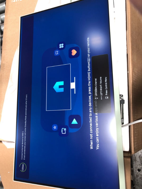 Photo 1 of SAMSUNG M8 Series 32-Inch 4K UHD Smart Monitor & Streaming TV with Slim-fit Webcam for PC-less Experience, Netflix, HBO, Prime VOD, & more, Apple Airplay, WiFI, BT, Built-in Speakers, 2022, Green Spring Green 32-inch M80B Adjustable Stand Only