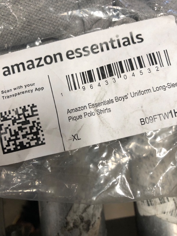 Photo 1 of Amazon Essentials Boys and Toddlers' Uniform Long-Sleeve Pique Polo Shirt, Multipacks 5 Medium Grey Heather X-Large