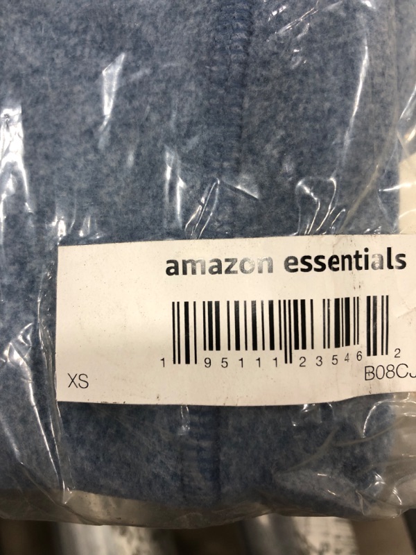 Photo 1 of Amazon Essentials Men's Long-Sleeve Hooded Full-Zip Polar Fleece Jacket X-Small Blue Heather