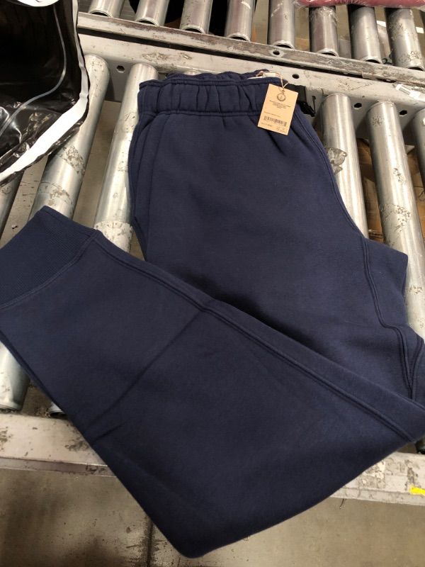 Photo 2 of Amazon Aware Men's Fleece Sweatpants Medium Navy