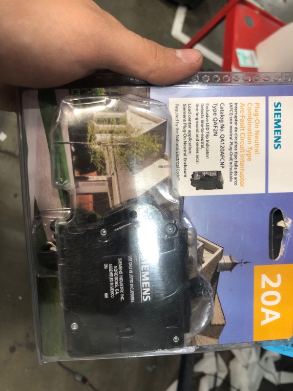 Photo 1 of 20 Amp 1-Pole Combination Type AFCI Plug-On Neutral Circuit Breaker