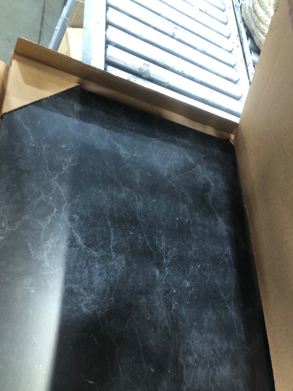 Photo 3 of 4 ft. L x 25 in. D Engineered Composite Countertop in Black Amani with Satin Finish