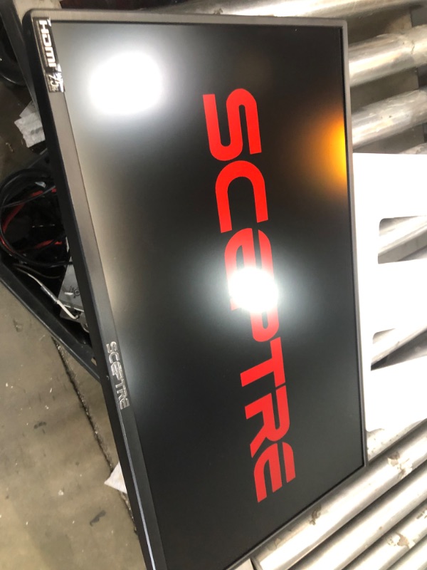 Photo 2 of Sceptre 24" Professional Thin 75Hz 1080p LED Monitor 2x HDMI VGA Build-in Speakers, Machine Black (E248W-19203R Series) 24" 75Hz Monitor