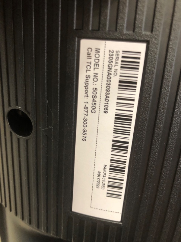 Photo 3 of **MISSING REMOTE AND STAND**  TCL 50-Inch Class S4 4K LED Smart TV with Google TV (50S450G, 2023 Model), Dolby Vision, HDR Pro, Dolby Atmos, Google Assistant Built-in with Voice Remote, Works with Alexa, Streaming UHD Television 50 inches