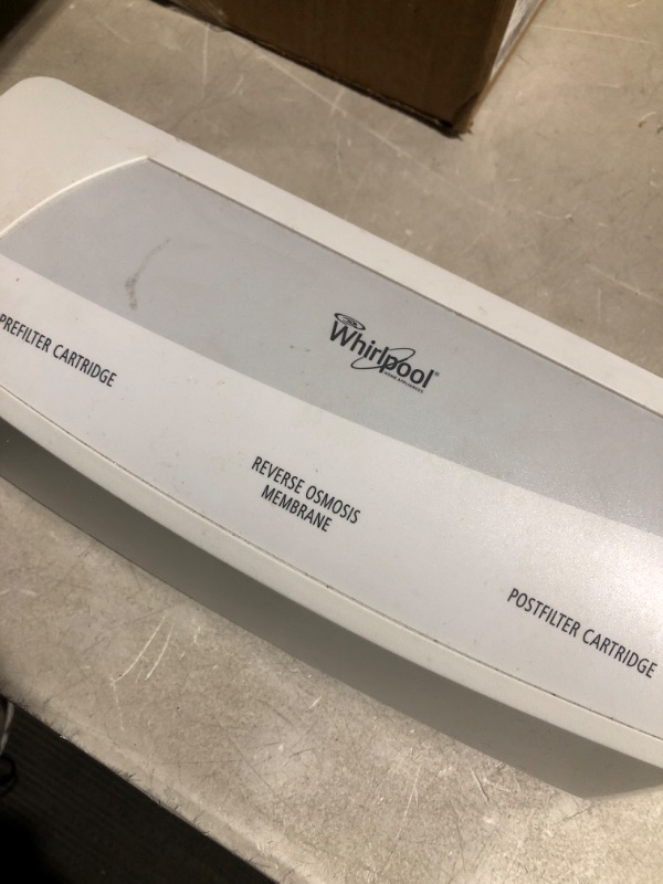 Photo 6 of * used * see all images *
Whirlpool WHER25 Reverse Osmosis (RO) Filtration System With Chrome Faucet | Extra Long Life | Easy To Replace 