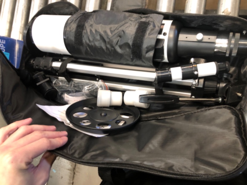 Photo 2 of **NONREFUNDABLE**FOR PARTS OR REPAIR**SEE NOTES**
Telescope 80mm Aperture 600mm - Astronomical Portable Refracting Telescope Fully Multi-coated High Transmission Coatings AZ Mount with Tripod Phone Adapter, Wireless Control, Carrying Bag. Easy Set Up Whit