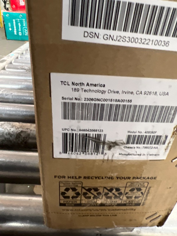 Photo 1 of TCL 40-Inch Class S3 1080p LED Smart TV with Fire TV (40S350F, 2023 Model), Alexa Built-in, Apple AirPlay Compatibility, Streaming FHD Television 40 inches