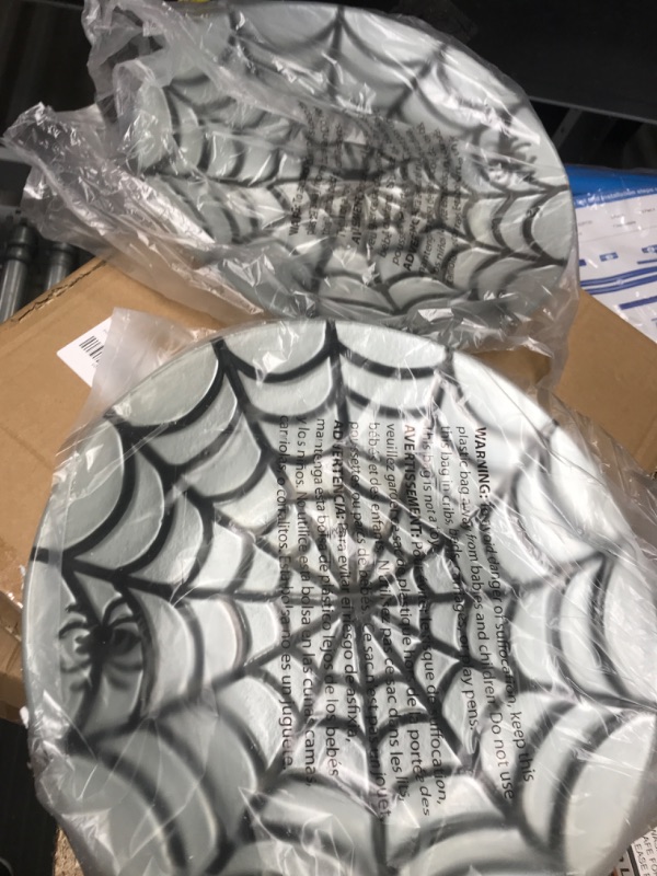 Photo 1 of 2 Glass Spiderweb Plates 