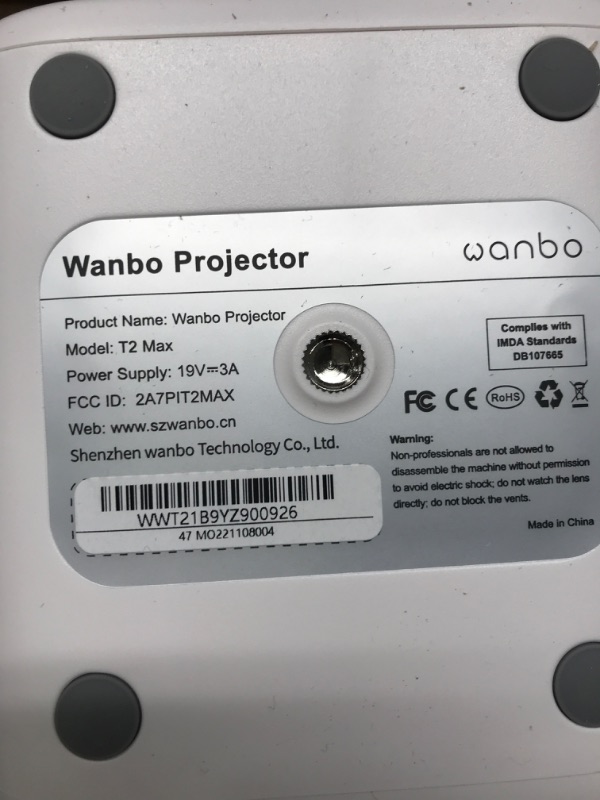 Photo 4 of Wanbo Upgraded T2 Max Projector 450ANSI Android 9.0 Full Hd 4K Projector 1920*1080P 12000 Lumens Auto Focus HIFI Sound Home Outdoor Theart?white?