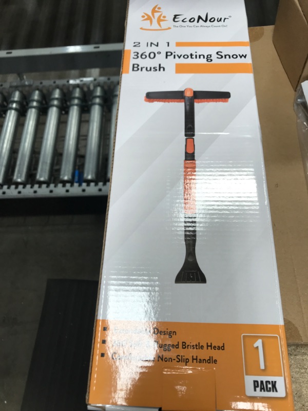 Photo 1 of 2 in 1 Pivoting Snow Brush 