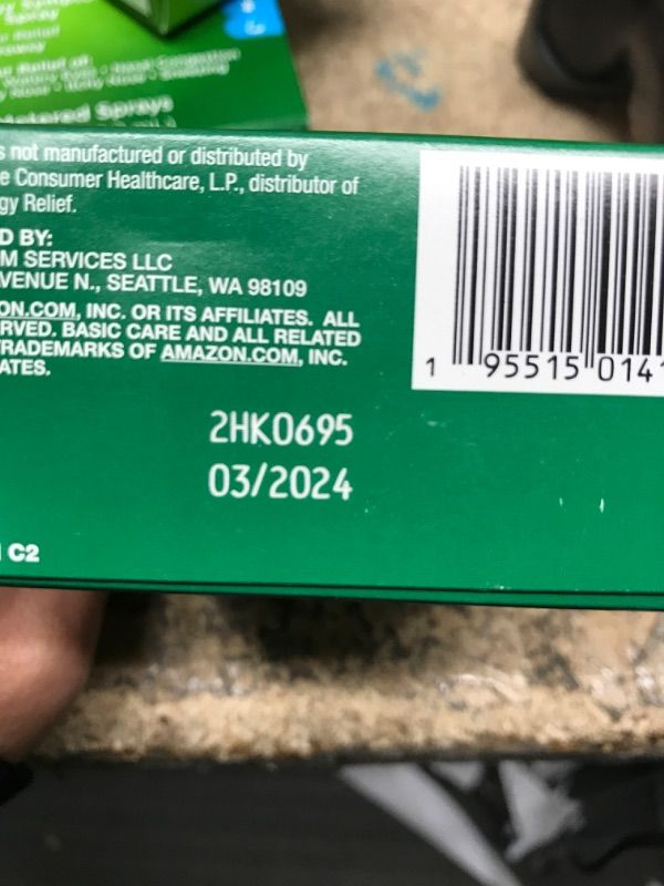 Photo 2 of Amazon Basic Care 24-Hour Allergy Relief Nasal Spray, Fluticasone Propionate (Glucocorticoid), 50 mcg, Full Prescription Strength, Non-Drowsy, 0.62 Fl Oz 0.62 Fl Oz (Pack of 1)