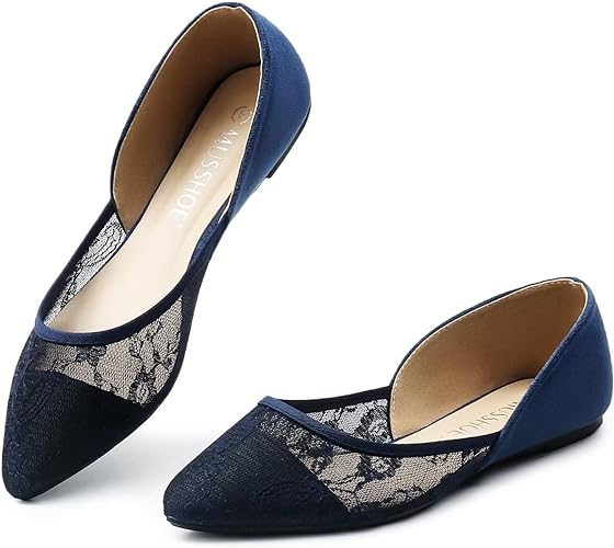 Photo 1 of MUSSHOE Flats Shoes Women Pointed Toe Flats for Women Elegant Women's Flats
8