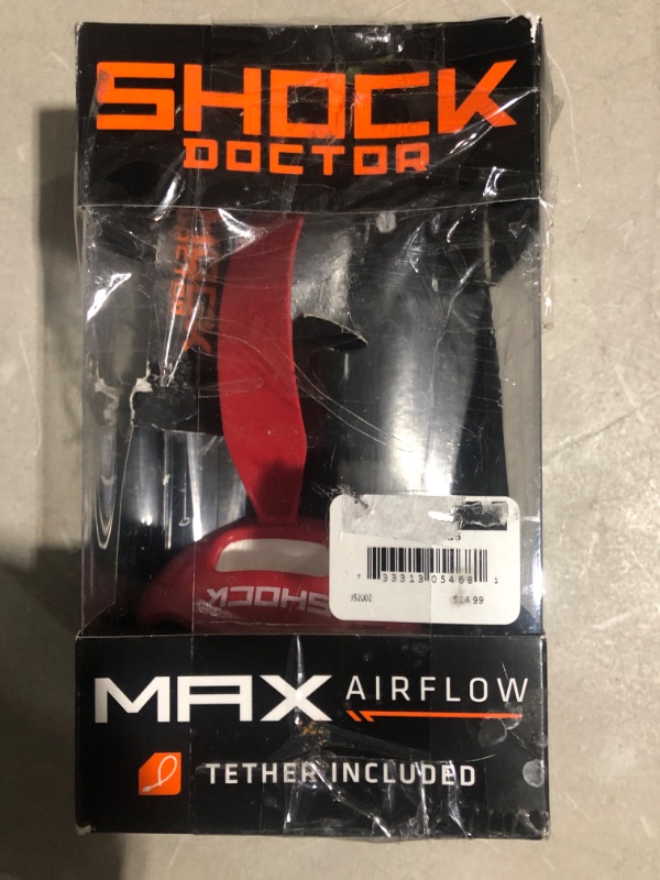 Photo 2 of * used * see all images * 
Max Airflow 2.0 Football Lip Guard Shock Doctor Red
