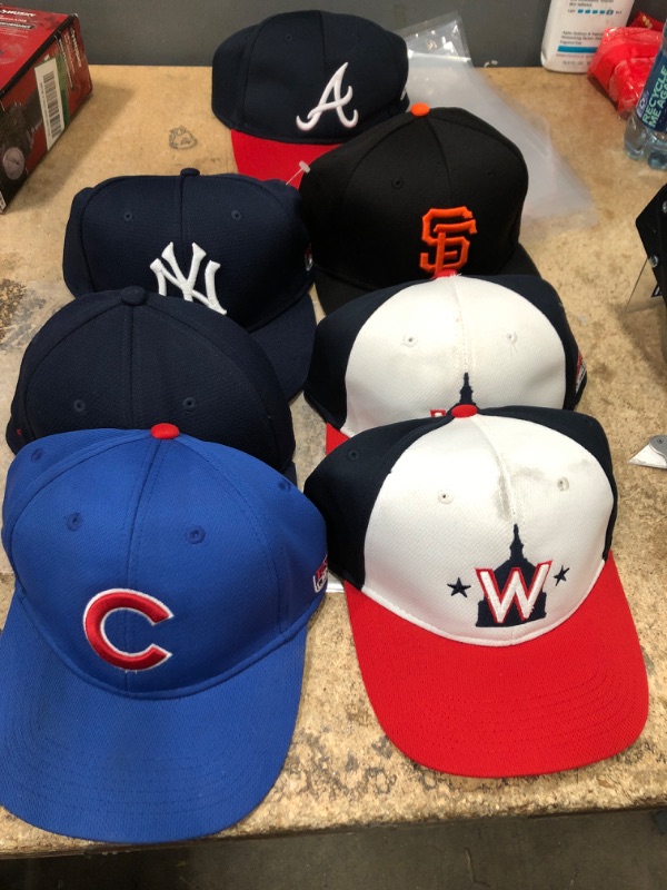 Photo 1 of  bundle of 7 baseball hats 