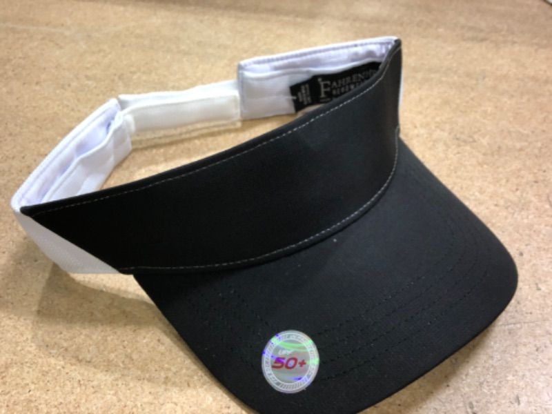 Photo 2 of FAHRENHEIT HEADWEAR WHITE BLACK VISOR