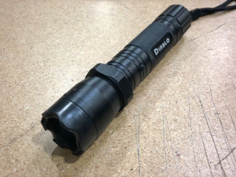 Photo 2 of * MISSING CHARGER* Guard Dog Diablo Tactical Stun Gun Flashlight, Maximum Voltage, Ultra Bright LED Bulb, Rechargeable Black