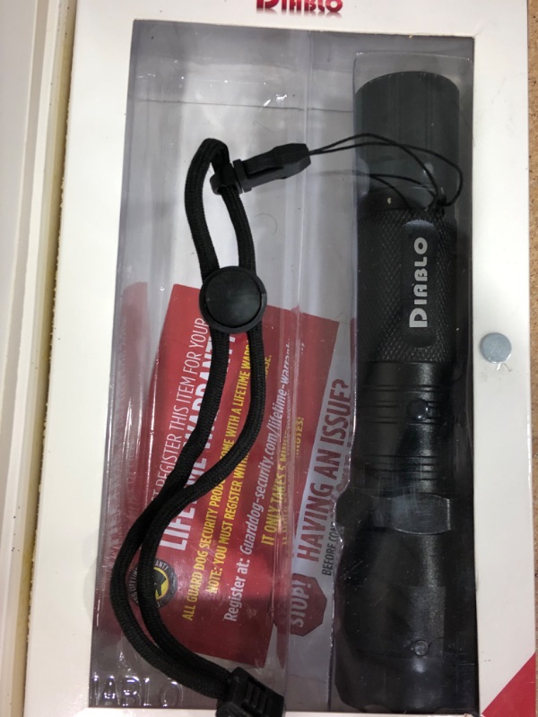 Photo 2 of * MISSING CHARGER* Guard Dog Diablo Tactical Stun Gun Flashlight, Maximum Voltage, Ultra Bright LED Bulb, Rechargeable Black