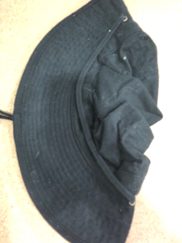 Photo 2 of BLACK WIDE BRIM BUCKET HAT