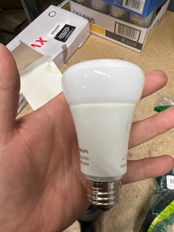 Photo 2 of Philips Hue White and color Ambiance A19 E26 LED Smart Bulb, Bluetooth & Zigbee Compatible (Hue Hub Optional), Works with Alexa & Google Assistant – A Certified for Humans Device, 9.5watts Base Lumen (60W) White & Color Ambiance 1 Count (Pack of 1)
